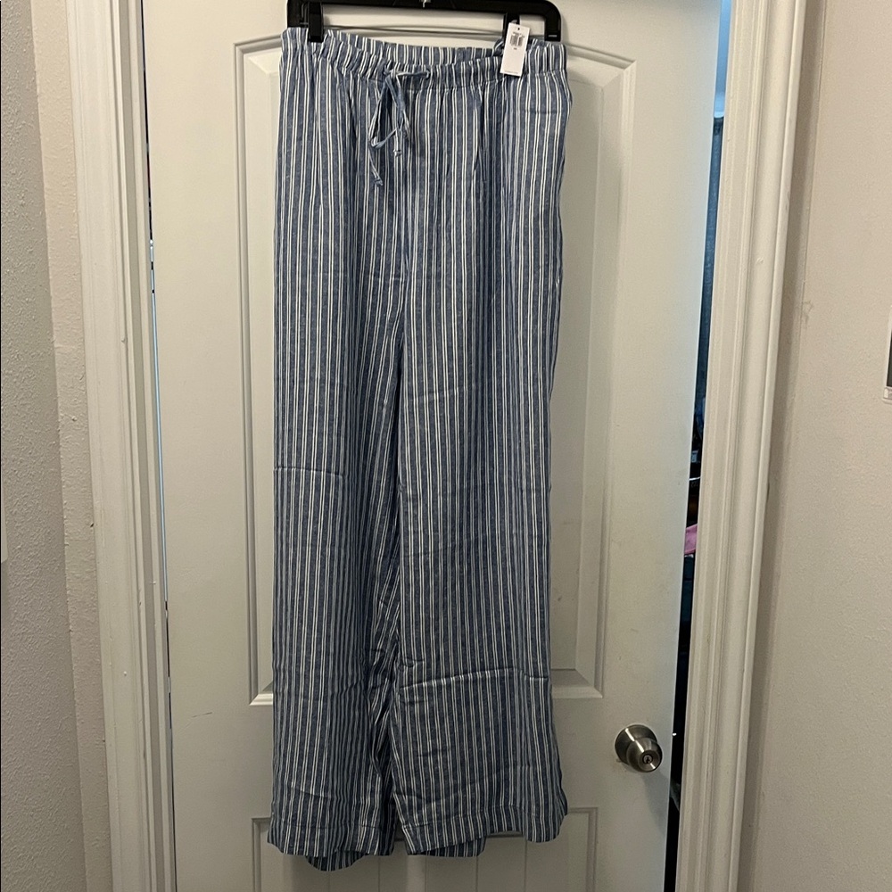 Old Navy Blue Striped Wide Leg Pants XXL Tall